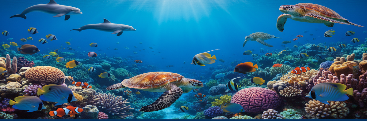 Underwater Pacific Scene